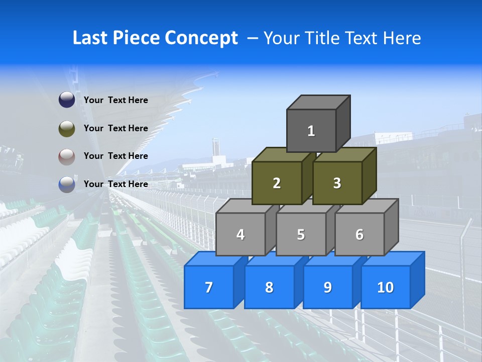 The Grand Stand Of Sepang International Circuit, Malaysia PowerPoint Template