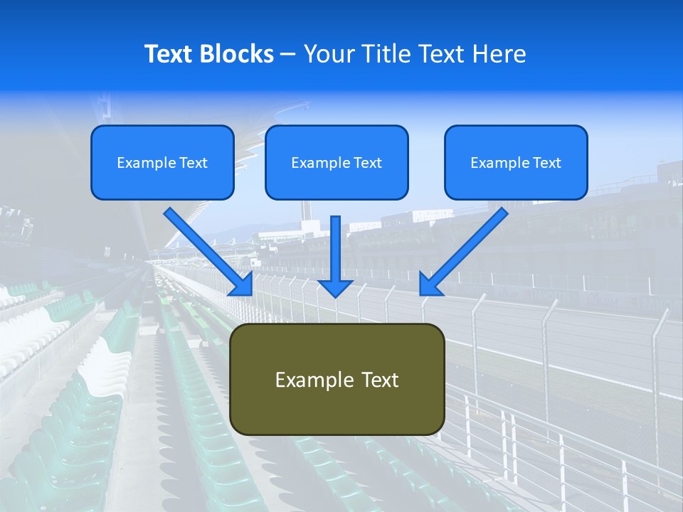 The Grand Stand Of Sepang International Circuit, Malaysia PowerPoint Template