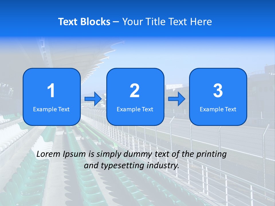 The Grand Stand Of Sepang International Circuit, Malaysia PowerPoint Template