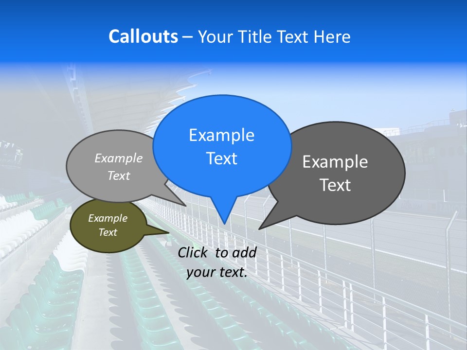 The Grand Stand Of Sepang International Circuit, Malaysia PowerPoint Template