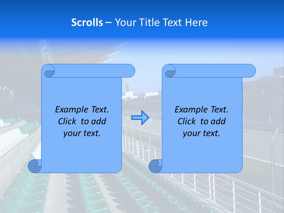 The Grand Stand Of Sepang International Circuit, Malaysia PowerPoint Template