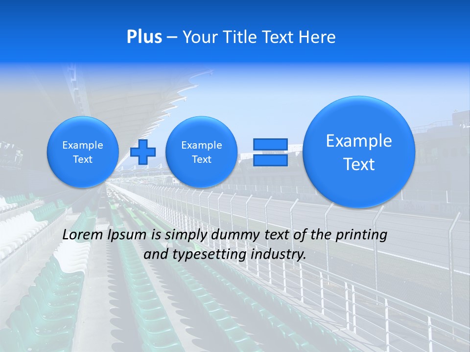 The Grand Stand Of Sepang International Circuit, Malaysia PowerPoint Template