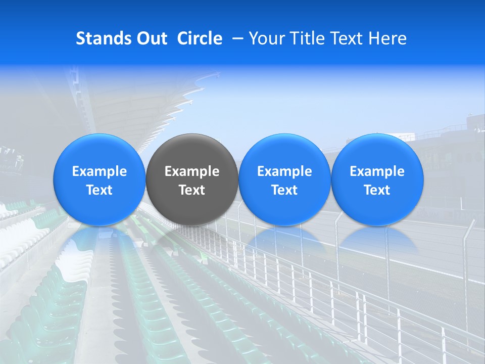 The Grand Stand Of Sepang International Circuit, Malaysia PowerPoint Template
