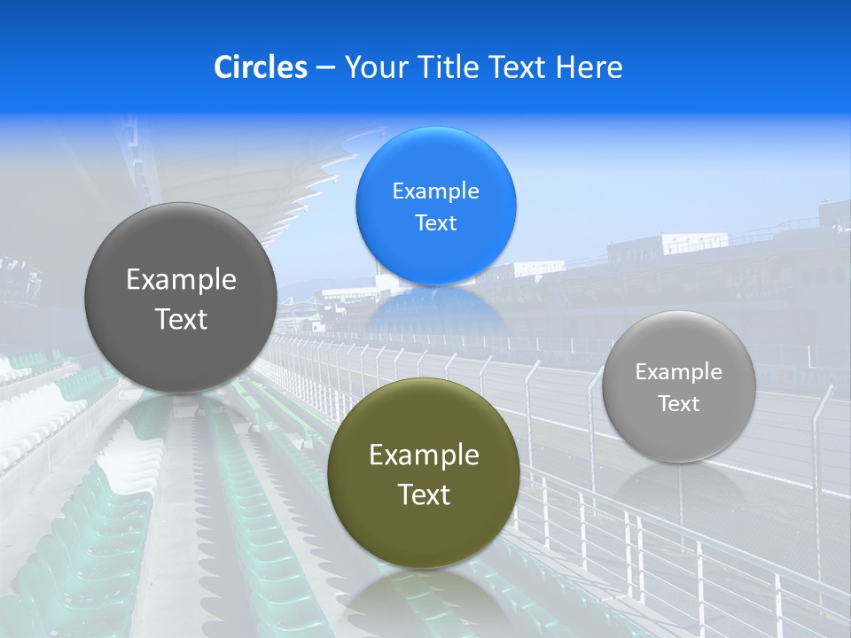 The Grand Stand Of Sepang International Circuit, Malaysia PowerPoint Template