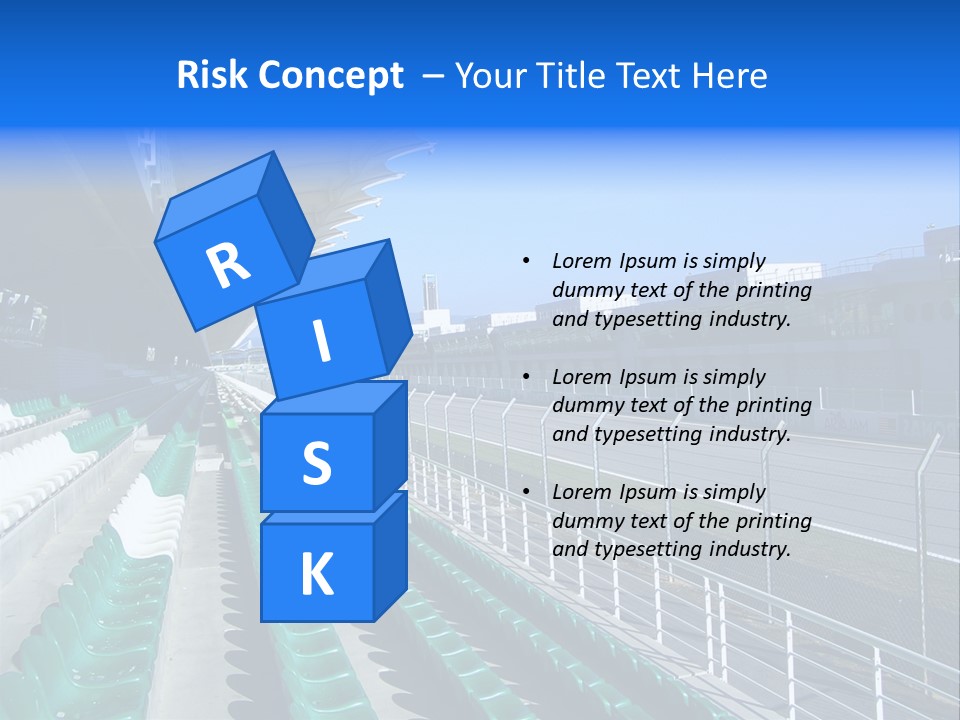The Grand Stand Of Sepang International Circuit, Malaysia PowerPoint Template