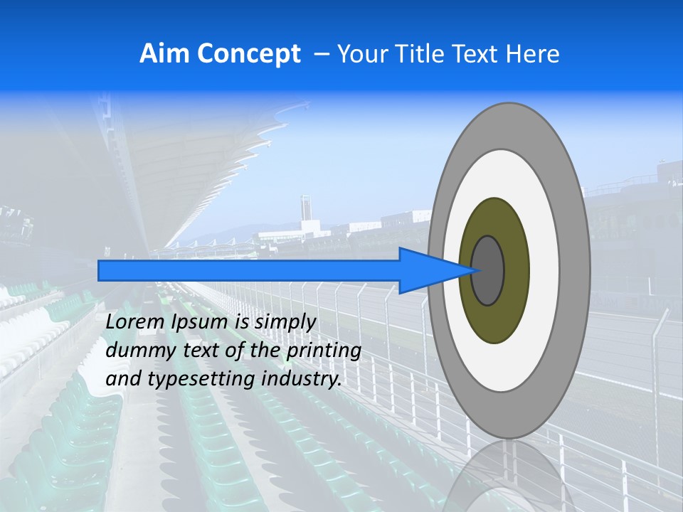 The Grand Stand Of Sepang International Circuit, Malaysia PowerPoint Template