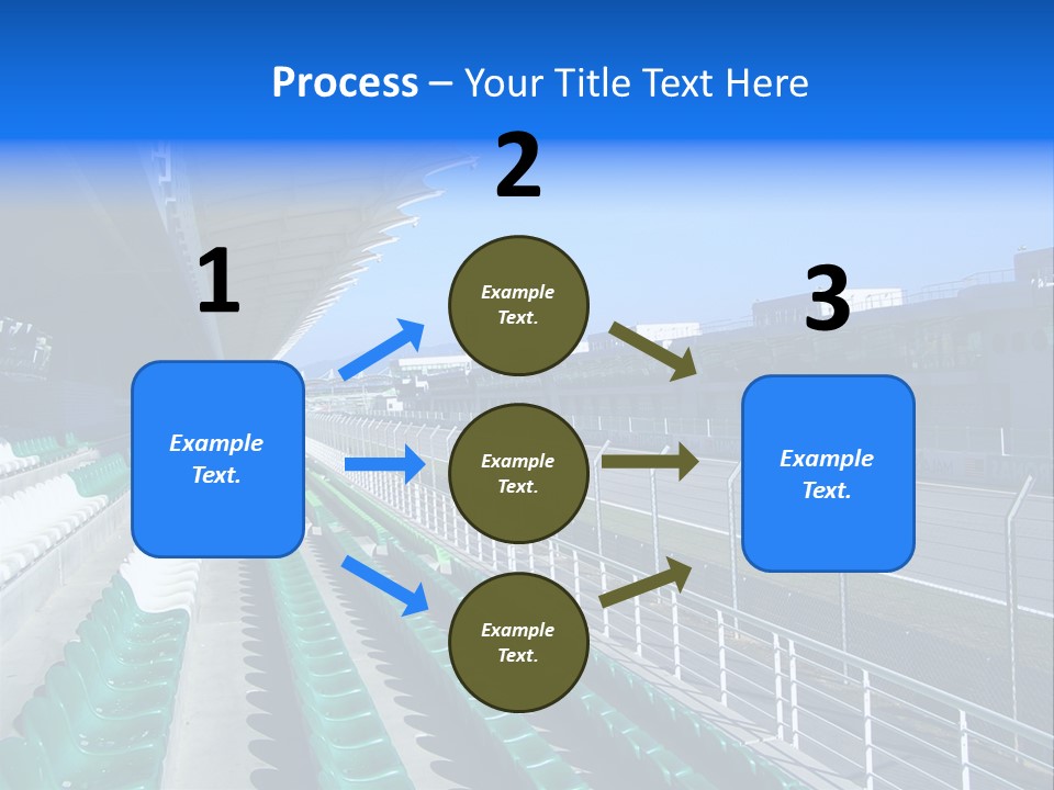 The Grand Stand Of Sepang International Circuit, Malaysia PowerPoint Template