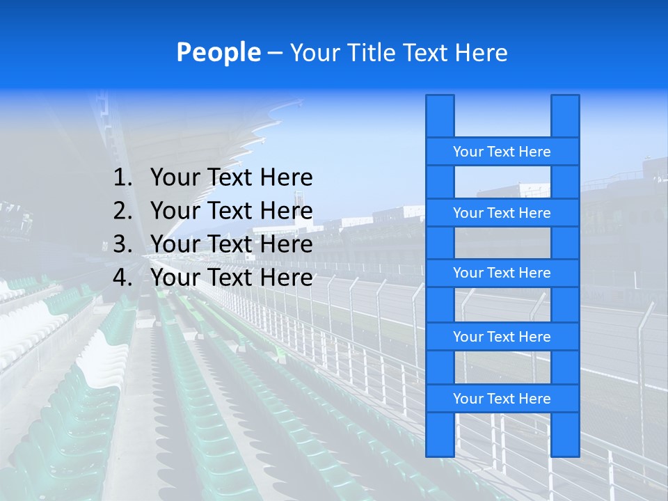 The Grand Stand Of Sepang International Circuit, Malaysia PowerPoint Template