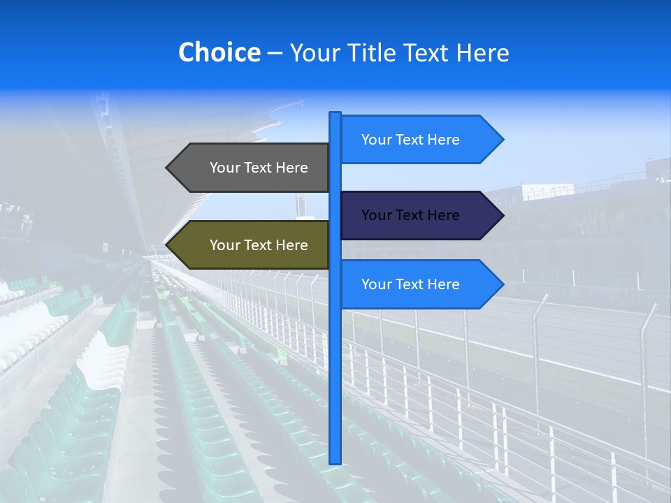 The Grand Stand Of Sepang International Circuit, Malaysia PowerPoint Template
