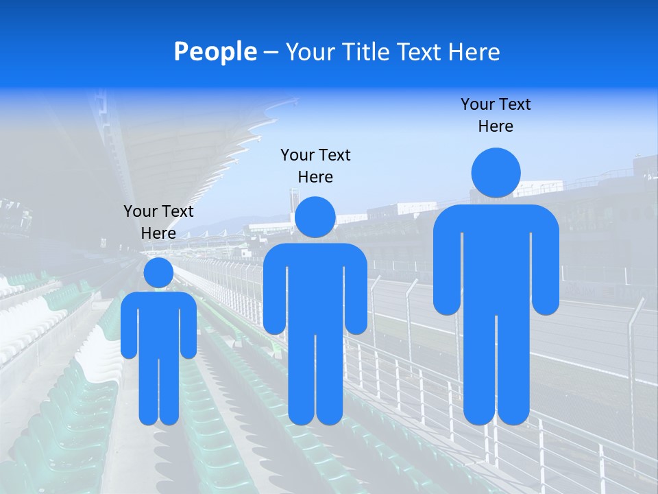 The Grand Stand Of Sepang International Circuit, Malaysia PowerPoint Template