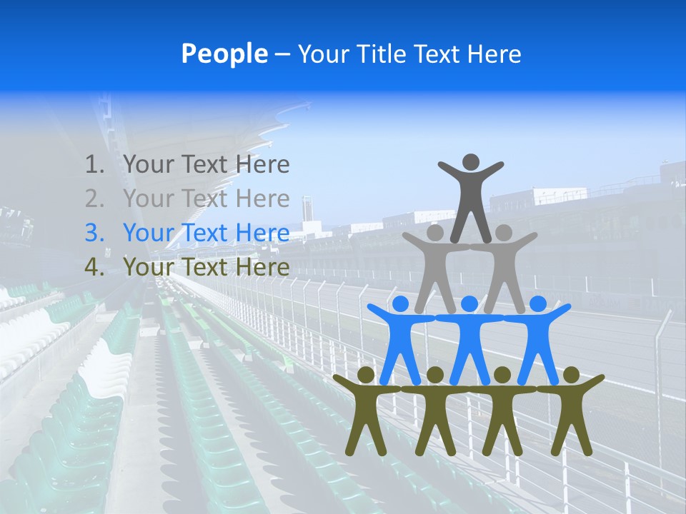 The Grand Stand Of Sepang International Circuit, Malaysia PowerPoint Template