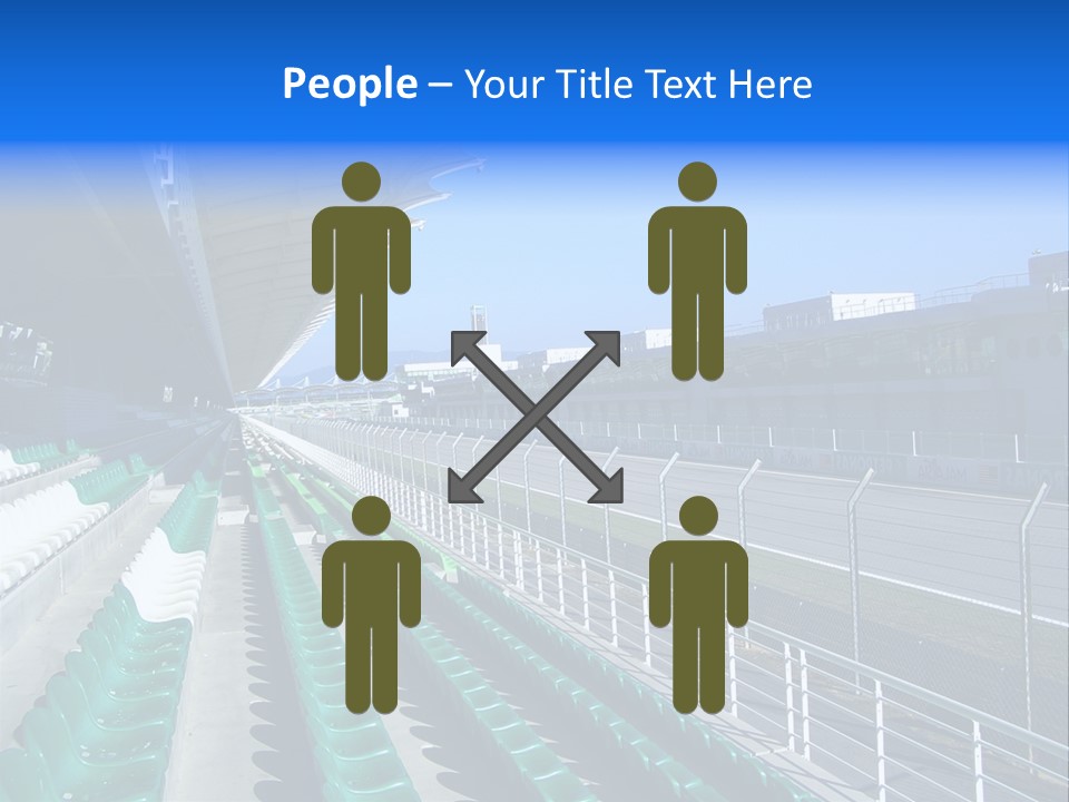 The Grand Stand Of Sepang International Circuit, Malaysia PowerPoint Template