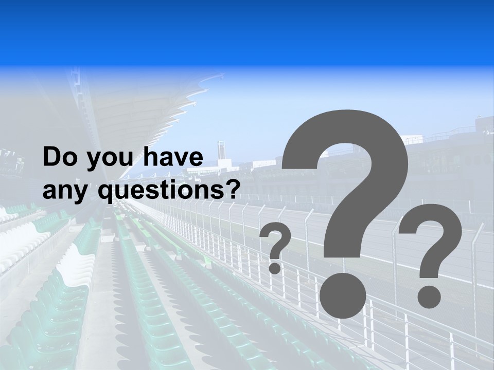 The Grand Stand Of Sepang International Circuit, Malaysia PowerPoint Template