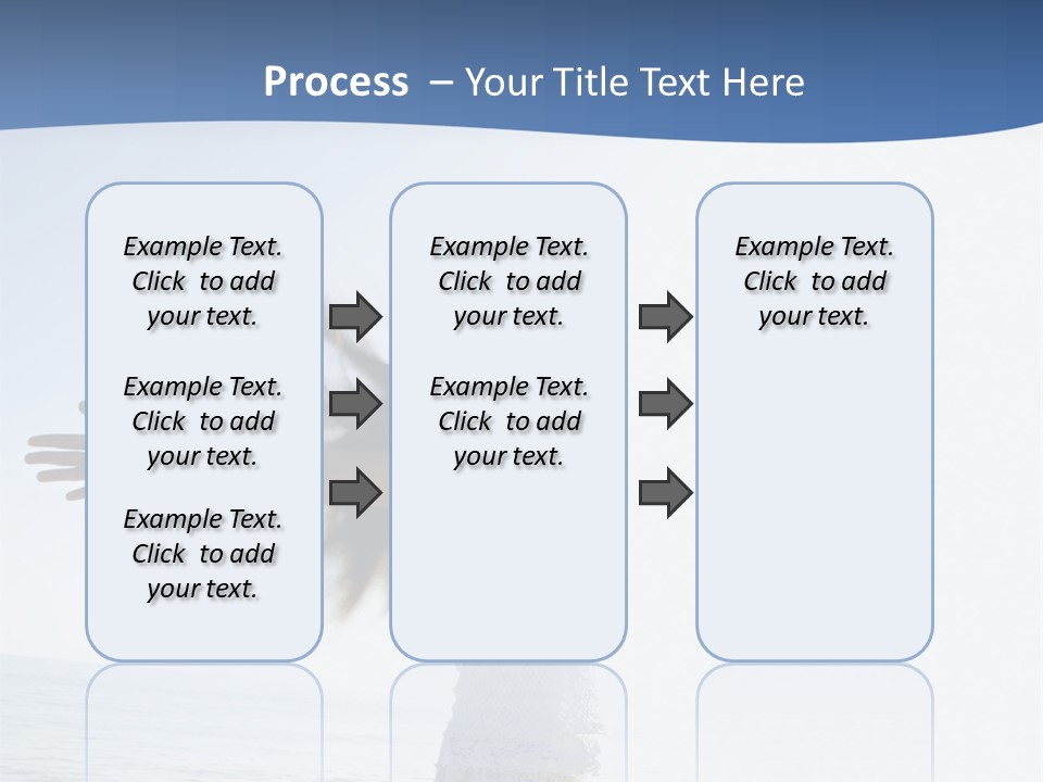 Young Asian Female At Beach Throwing Her Arms Back Behind Her. PowerPoint Template