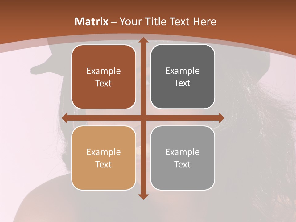 Cute Teenage Girl Wearing A Stylish Hat PowerPoint Template