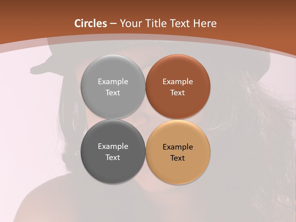 Cute Teenage Girl Wearing A Stylish Hat PowerPoint Template