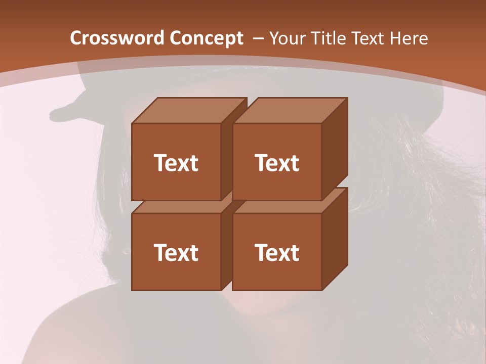 Cute Teenage Girl Wearing A Stylish Hat PowerPoint Template