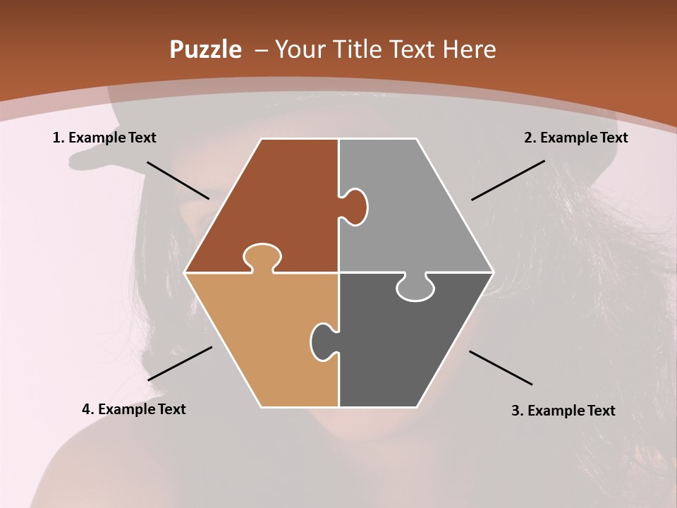 Cute Teenage Girl Wearing A Stylish Hat PowerPoint Template