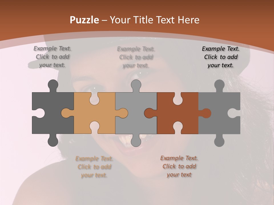 Cute Teenage Girl Wearing A Stylish Hat PowerPoint Template