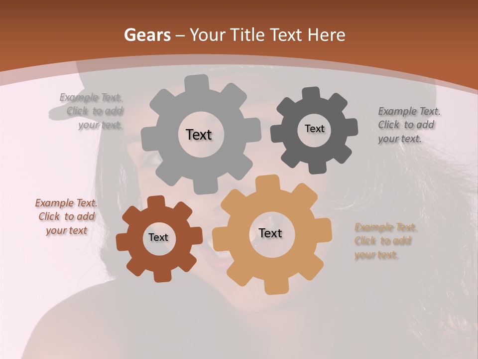 Cute Teenage Girl Wearing A Stylish Hat PowerPoint Template