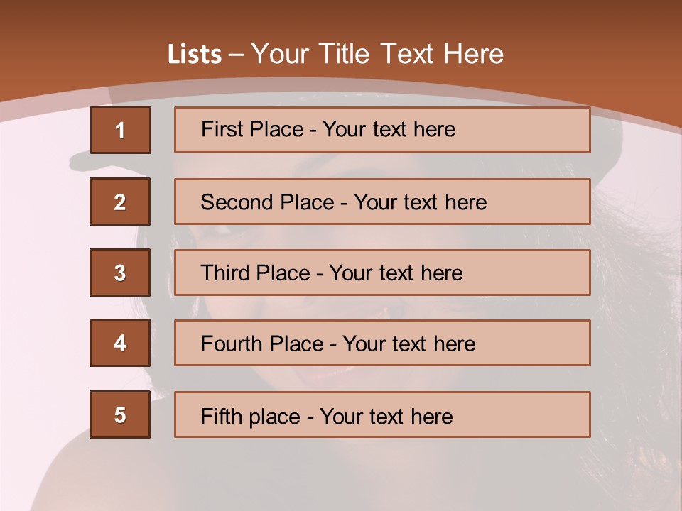 Cute Teenage Girl Wearing A Stylish Hat PowerPoint Template