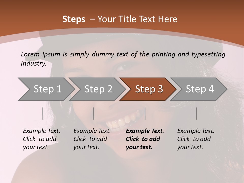 Cute Teenage Girl Wearing A Stylish Hat PowerPoint Template