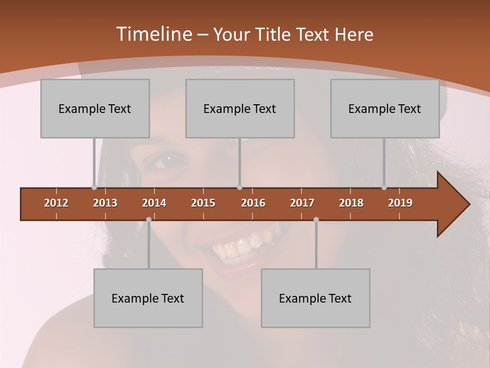 Cute Teenage Girl Wearing A Stylish Hat PowerPoint Template