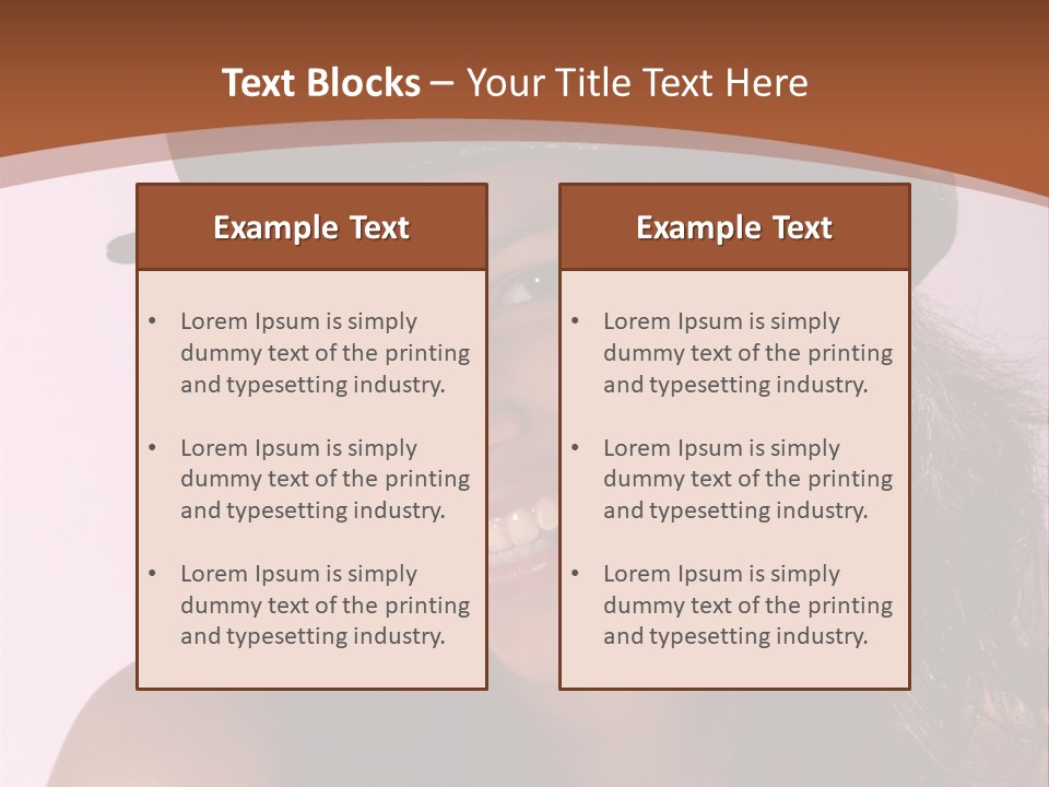 Cute Teenage Girl Wearing A Stylish Hat PowerPoint Template