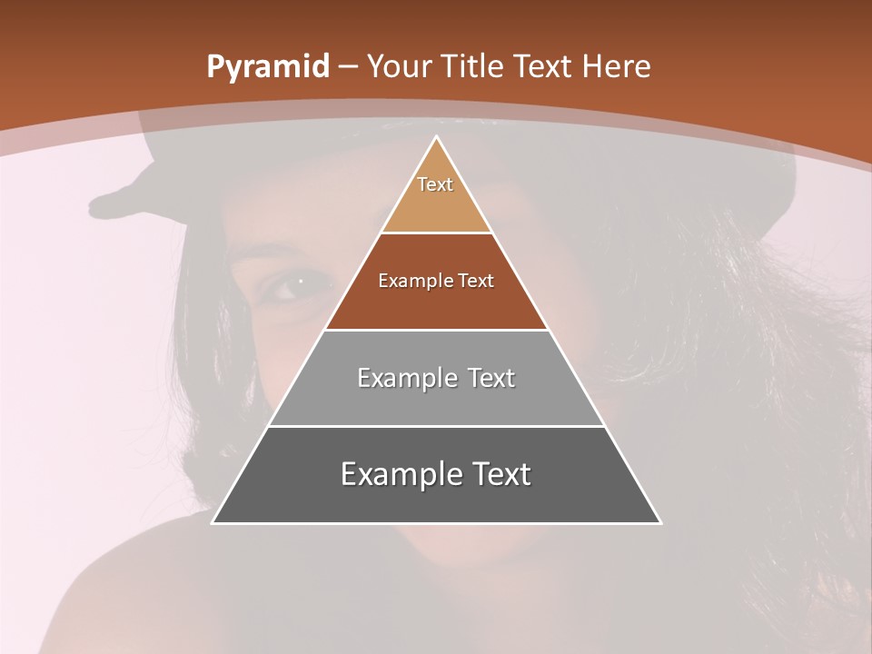 Cute Teenage Girl Wearing A Stylish Hat PowerPoint Template
