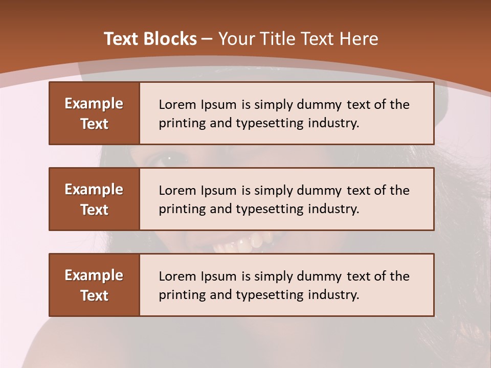 Cute Teenage Girl Wearing A Stylish Hat PowerPoint Template