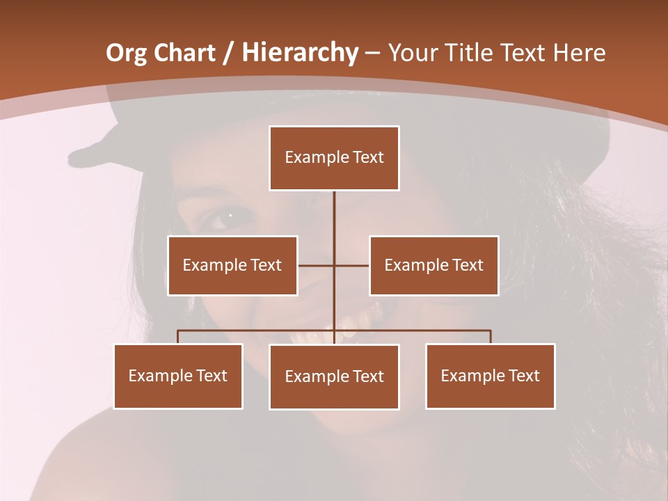 Cute Teenage Girl Wearing A Stylish Hat PowerPoint Template