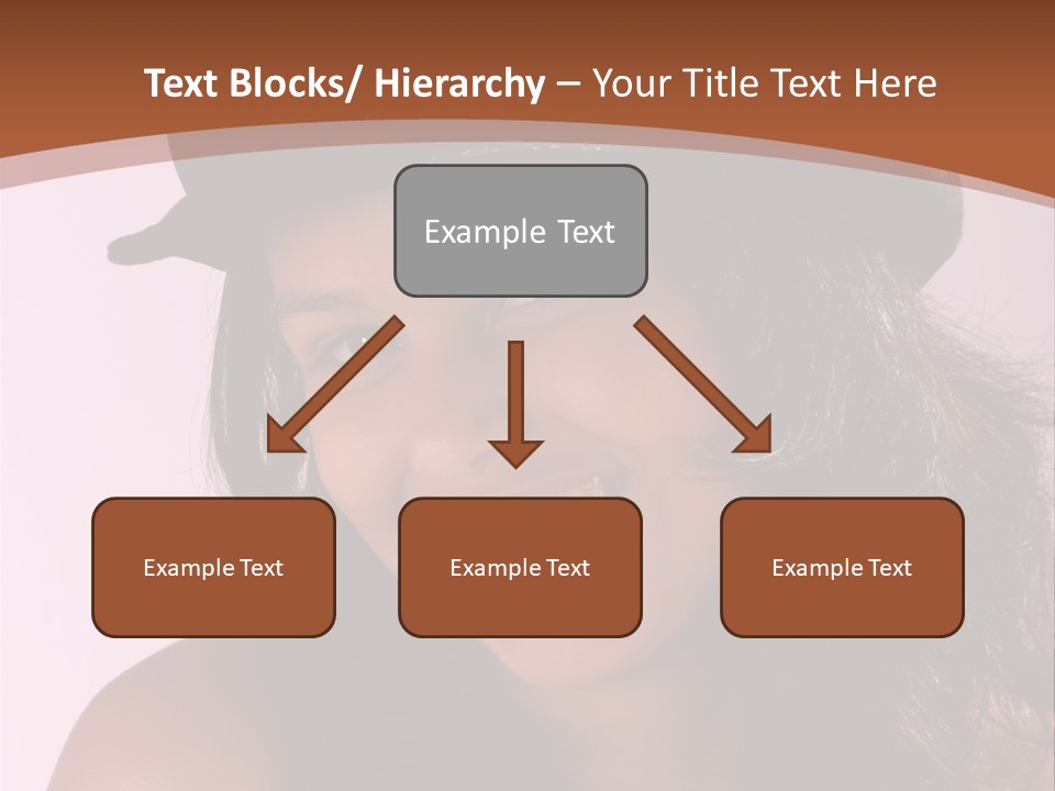 Cute Teenage Girl Wearing A Stylish Hat PowerPoint Template