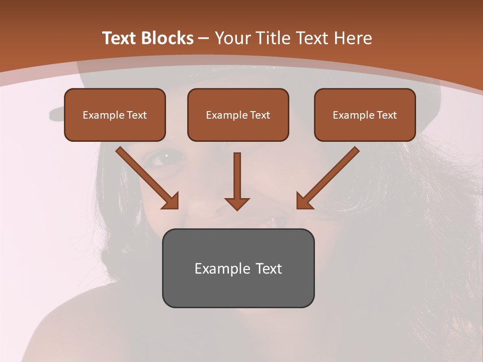 Cute Teenage Girl Wearing A Stylish Hat PowerPoint Template