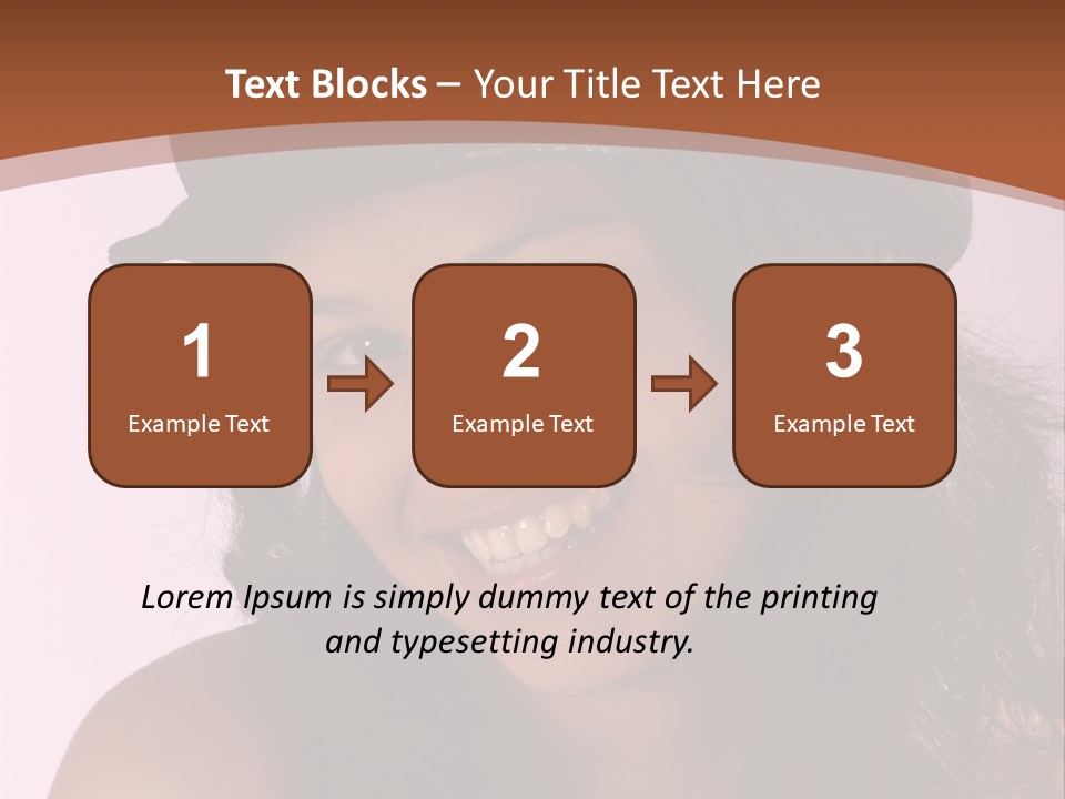 Cute Teenage Girl Wearing A Stylish Hat PowerPoint Template