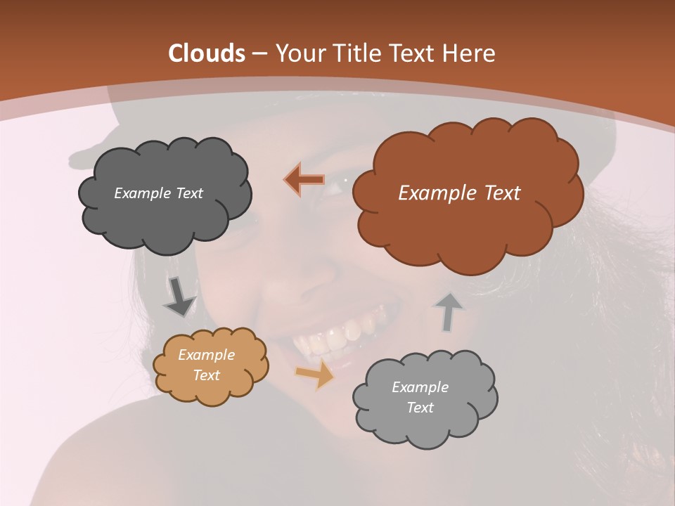 Cute Teenage Girl Wearing A Stylish Hat PowerPoint Template