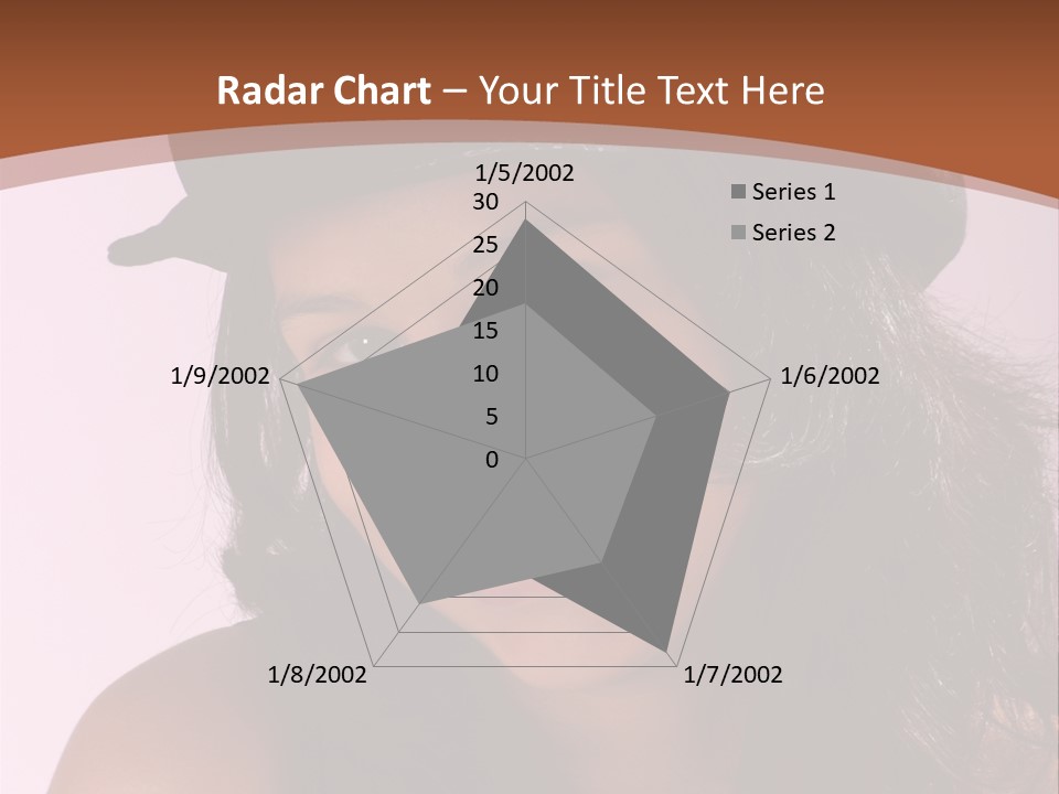 Cute Teenage Girl Wearing A Stylish Hat PowerPoint Template