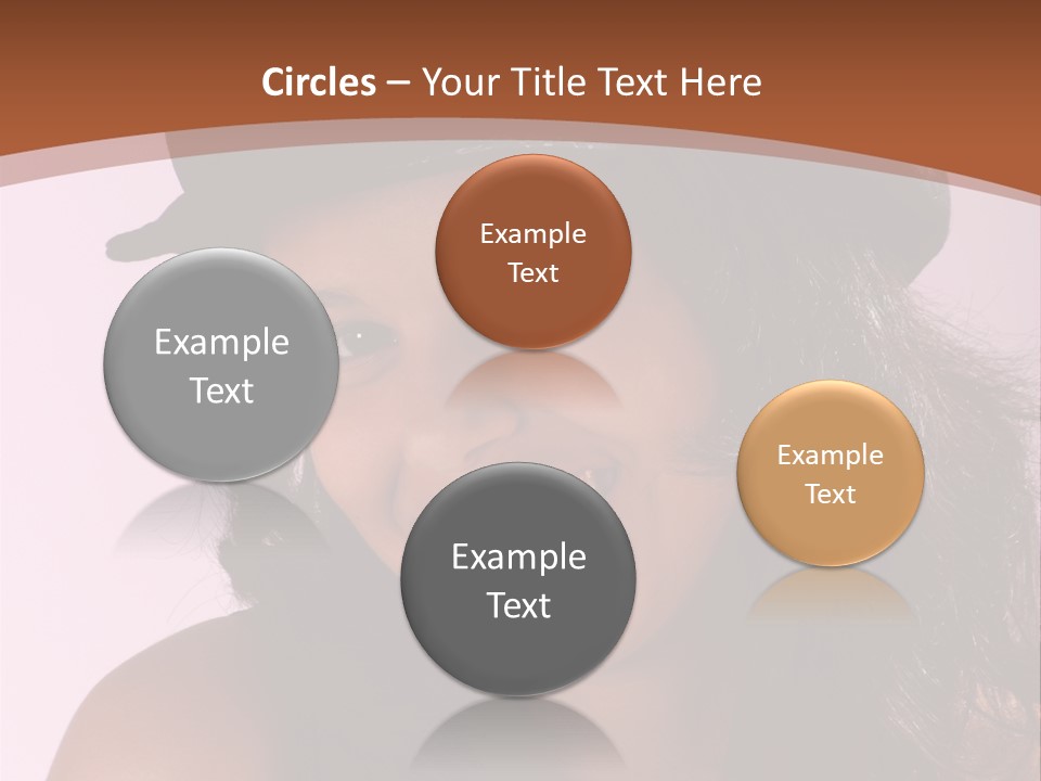 Cute Teenage Girl Wearing A Stylish Hat PowerPoint Template