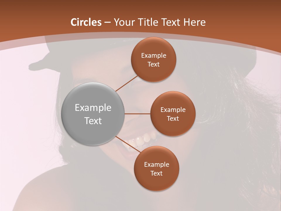 Cute Teenage Girl Wearing A Stylish Hat PowerPoint Template