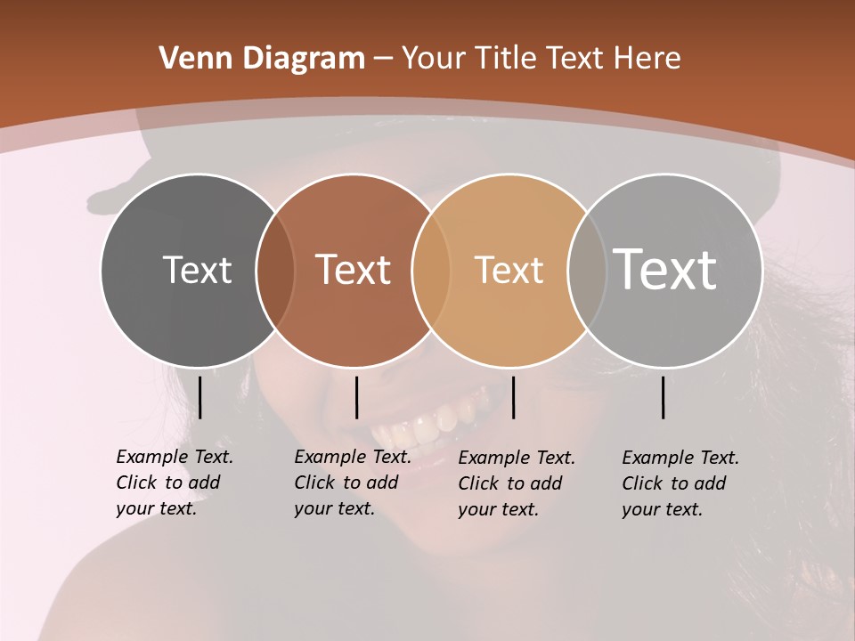 Cute Teenage Girl Wearing A Stylish Hat PowerPoint Template