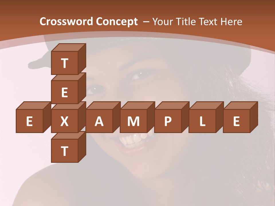 Cute Teenage Girl Wearing A Stylish Hat PowerPoint Template