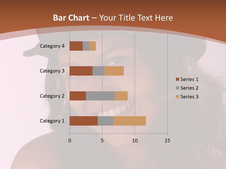 Cute Teenage Girl Wearing A Stylish Hat PowerPoint Template