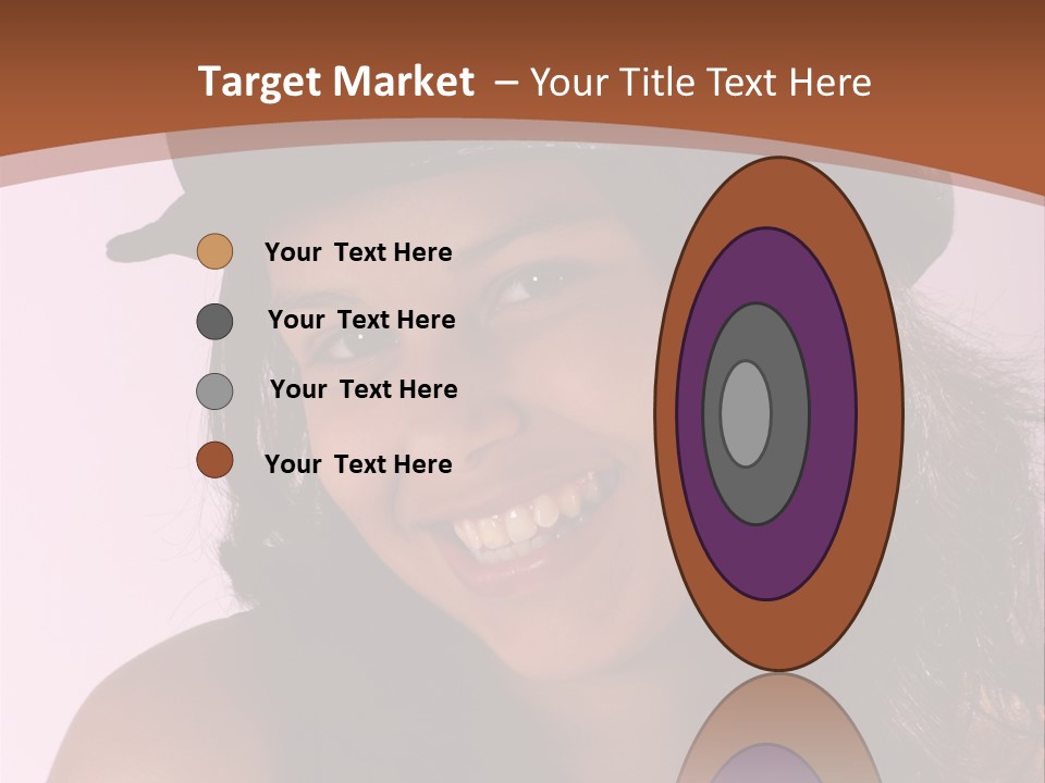 Cute Teenage Girl Wearing A Stylish Hat PowerPoint Template