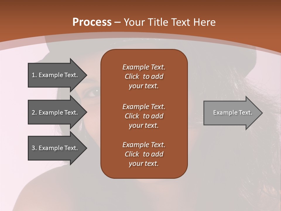 Cute Teenage Girl Wearing A Stylish Hat PowerPoint Template