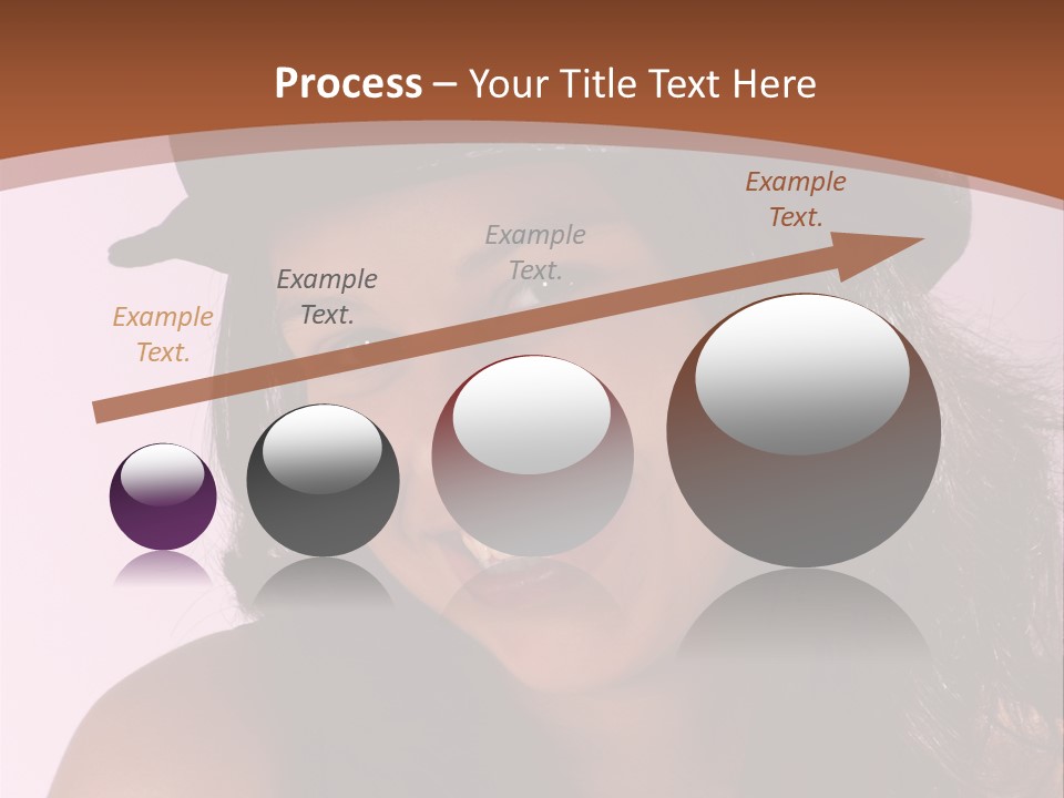 Cute Teenage Girl Wearing A Stylish Hat PowerPoint Template