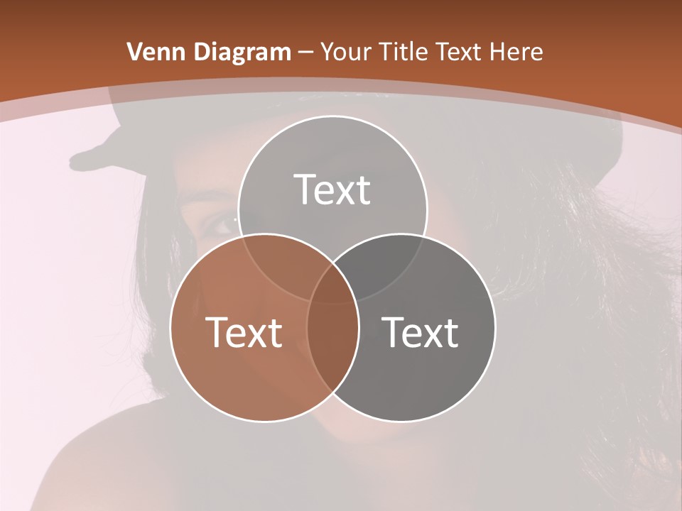 Cute Teenage Girl Wearing A Stylish Hat PowerPoint Template