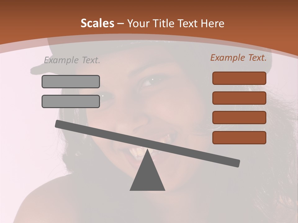 Cute Teenage Girl Wearing A Stylish Hat PowerPoint Template