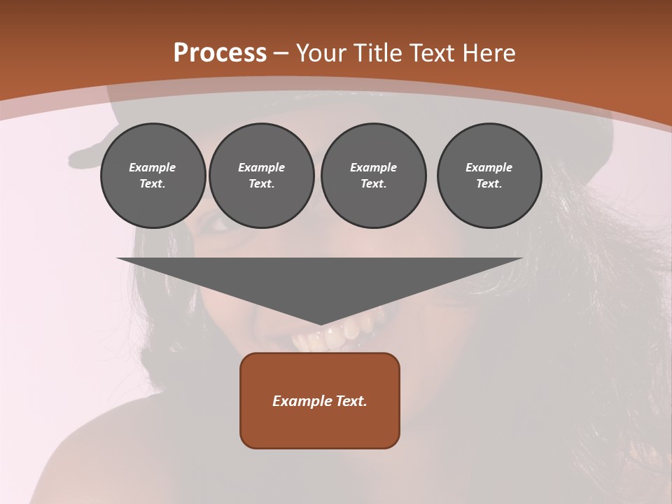 Cute Teenage Girl Wearing A Stylish Hat PowerPoint Template
