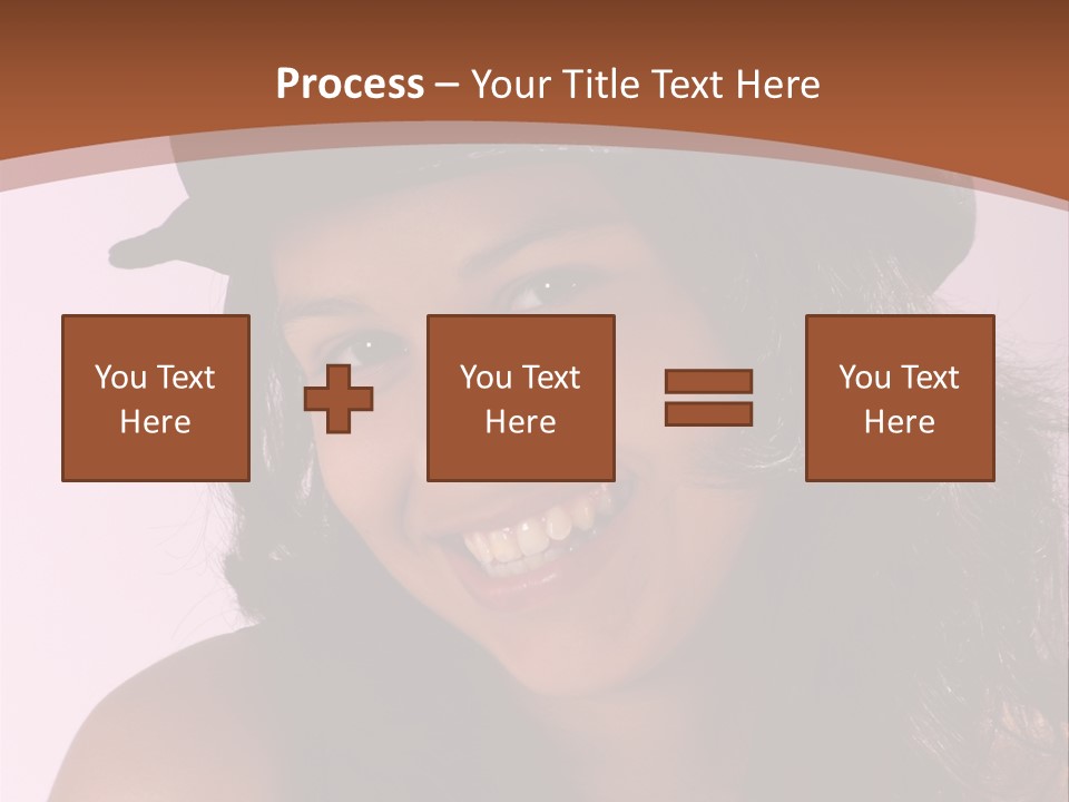 Cute Teenage Girl Wearing A Stylish Hat PowerPoint Template