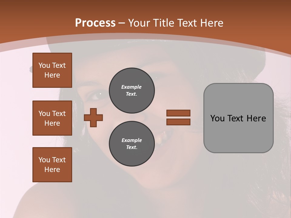 Cute Teenage Girl Wearing A Stylish Hat PowerPoint Template