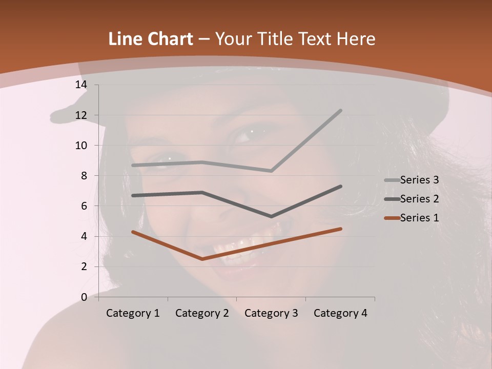 Cute Teenage Girl Wearing A Stylish Hat PowerPoint Template